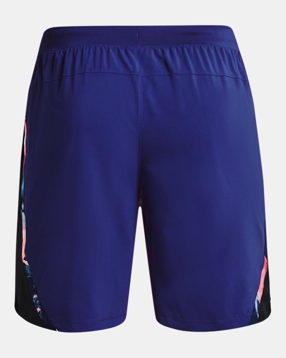 Men's UA Launch SW 7'' Run Anywhere Shorts in Blue image number 7